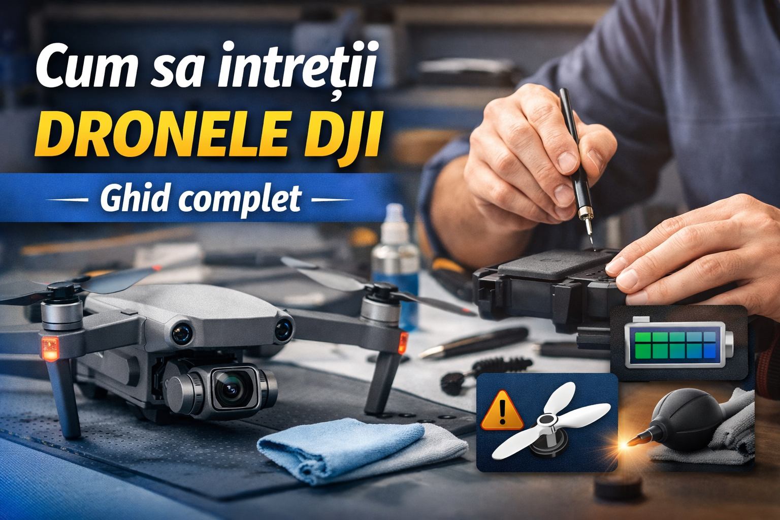 întreținere drone DJI